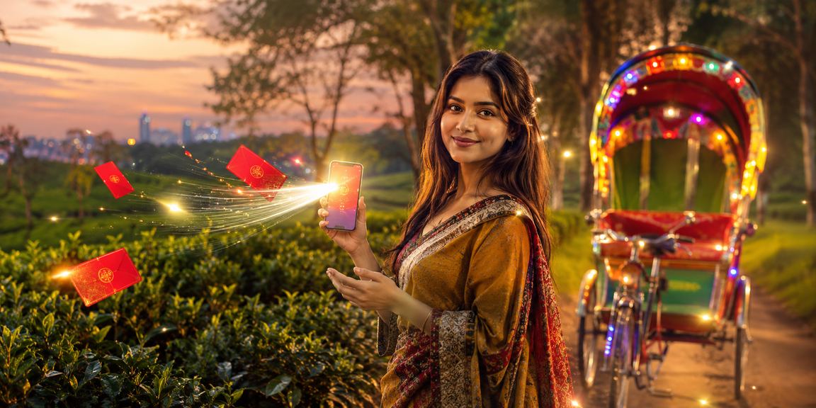 ঢাকার টিএ গার্ডেনে রেড এনভেলপ বোনাস উপভোগ করছেন খেলার প্রেমিরা